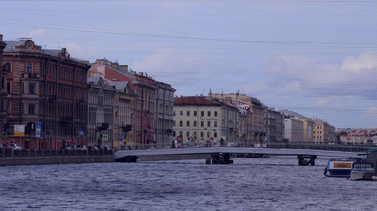 Музыкант был в воде на Васильевском острове Фото: Global Look Press / Максим Константинов